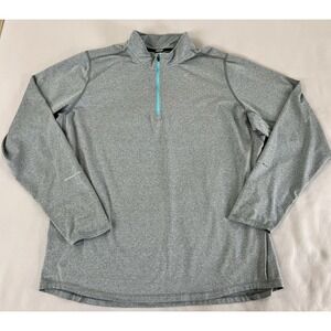 Nike Element Running Shir Mens Dri-FIT 1/4 Zip Smoke Grey Lightweight‎ XL